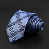 Gravata Executiva Xadrez Azul SK022